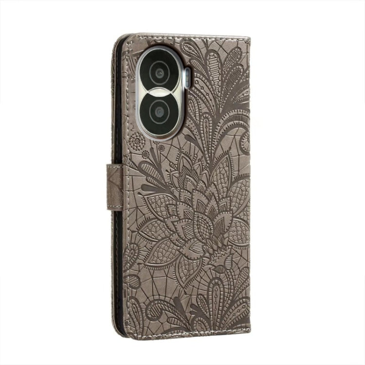 For Honor X40i Lace Flower Embossing Flip Leather Phone Case