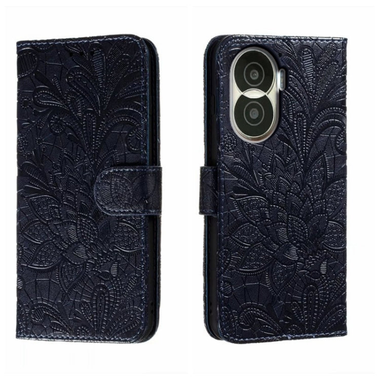For Honor X40i Lace Flower Embossing Flip Leather Phone Case