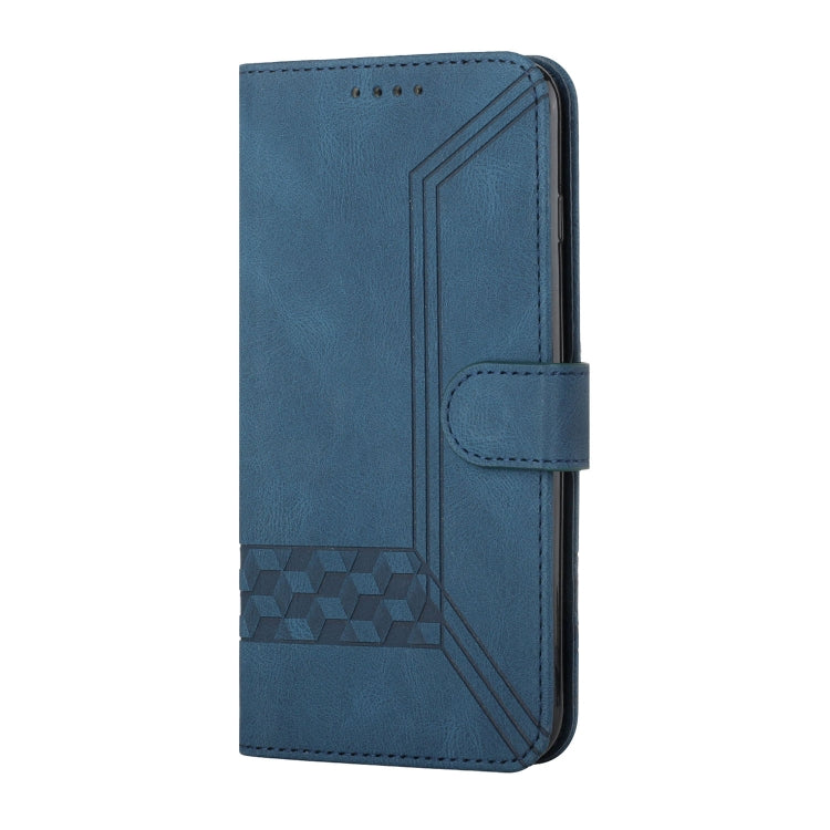 For Samsung Galaxy A54 5G Cubic Skin Feel Flip Leather Phone Case
