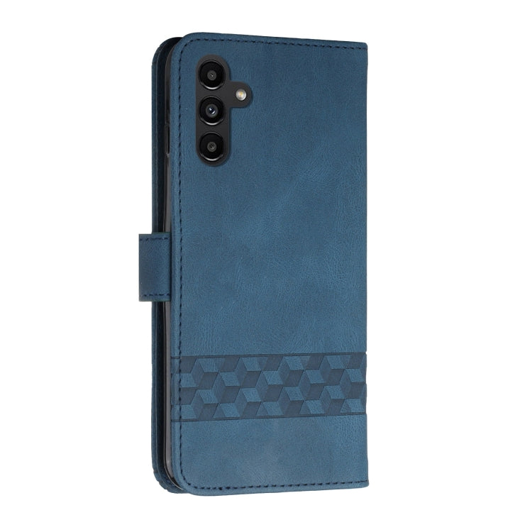 For Samsung Galaxy A54 5G Cubic Skin Feel Flip Leather Phone Case