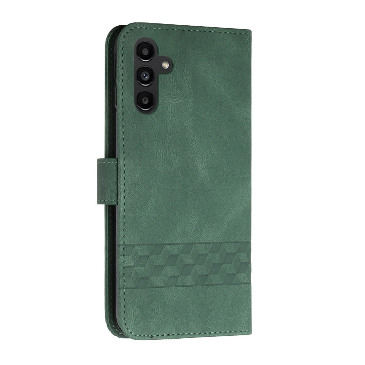 For Samsung Galaxy A54 5G Cubic Skin Feel Flip Leather Phone Case