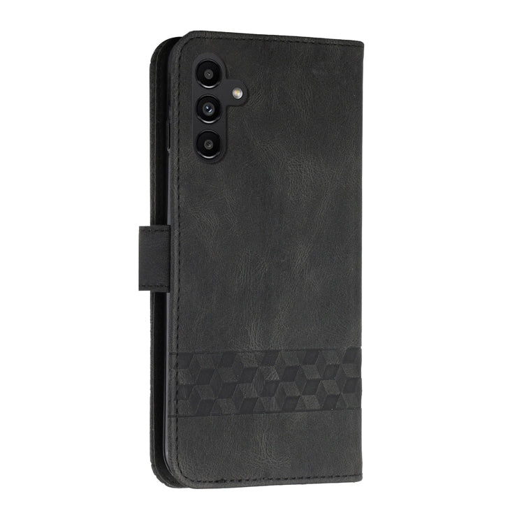 For Samsung Galaxy A54 5G Cubic Skin Feel Flip Leather Phone Case