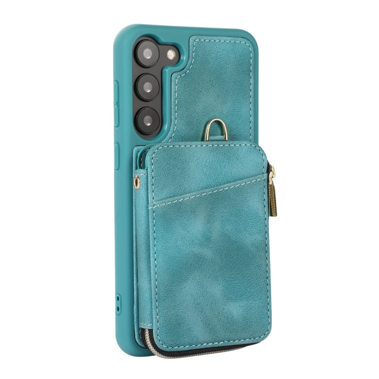 For Samsung Galaxy S23 5G Zipper Card Bag Back Cover Phone Case