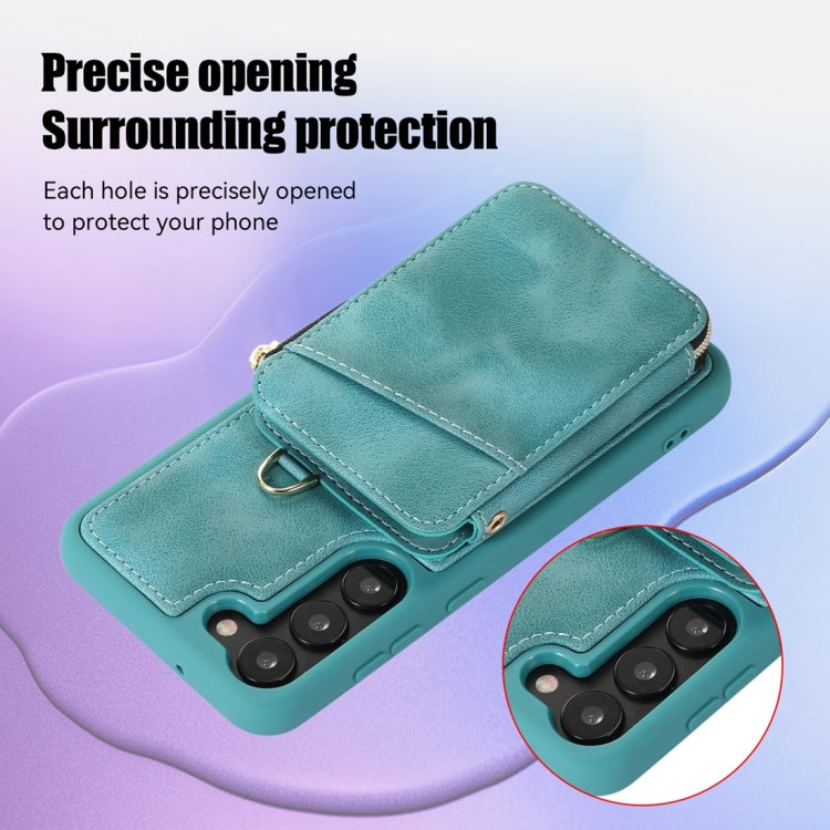For Samsung Galaxy S23 5G Zipper Card Bag Back Cover Phone Case