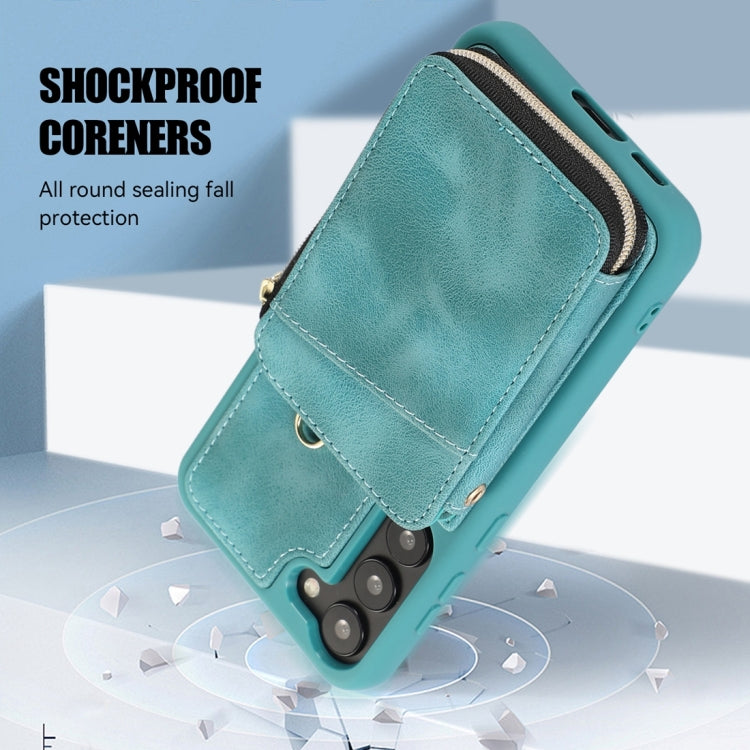 For Samsung Galaxy S23 5G Zipper Card Bag Back Cover Phone Case