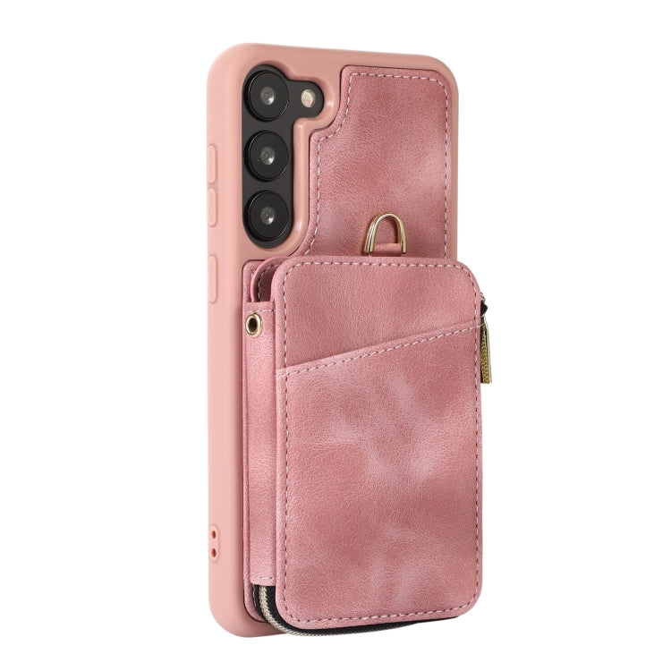 For Samsung Galaxy S23 5G Zipper Card Bag Back Cover Phone Case