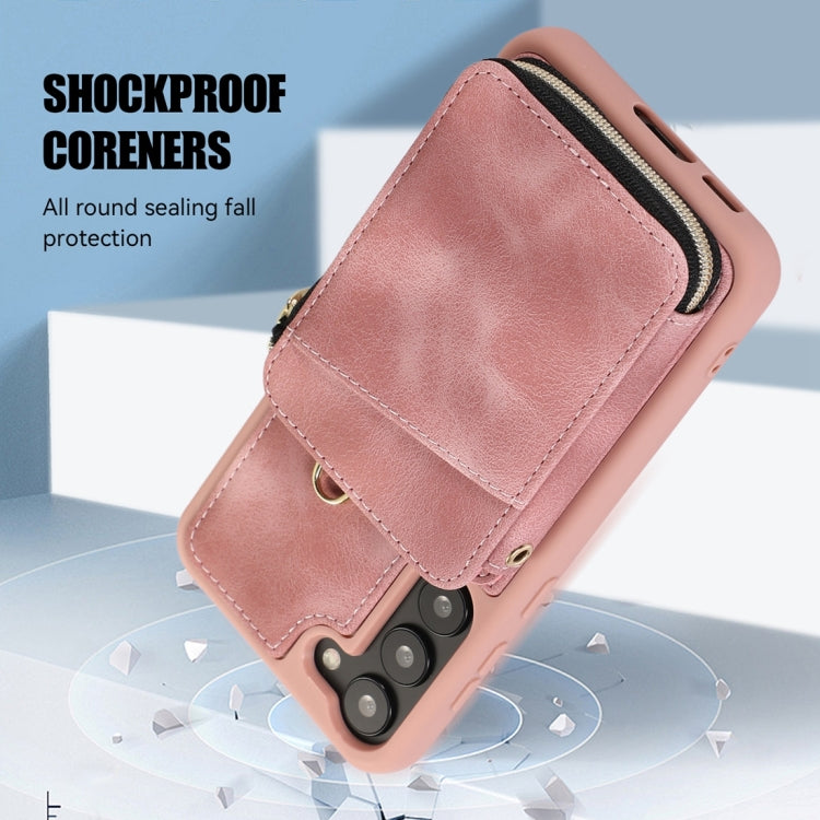 For Samsung Galaxy S23 5G Zipper Card Bag Back Cover Phone Case