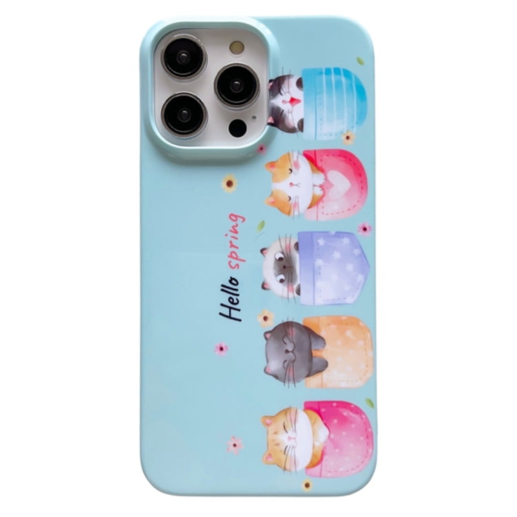 For iPhone 14 Pro Pattern PC Shockproof Protective Phone Case