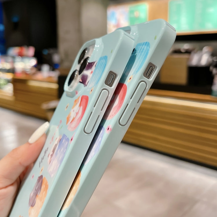 For iPhone 14 Pro Pattern PC Shockproof Protective Phone Case