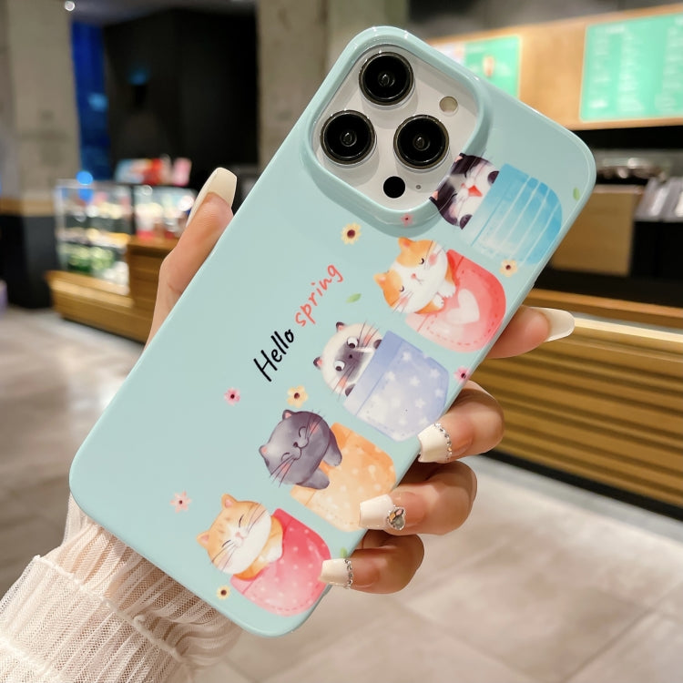 For iPhone 12 Pro Max Pattern PC Shockproof Protective Phone Case
