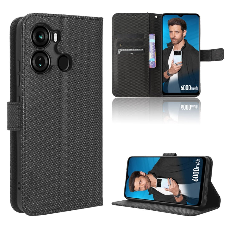 For Itel P40 Diamond Texture Leather Phone Case