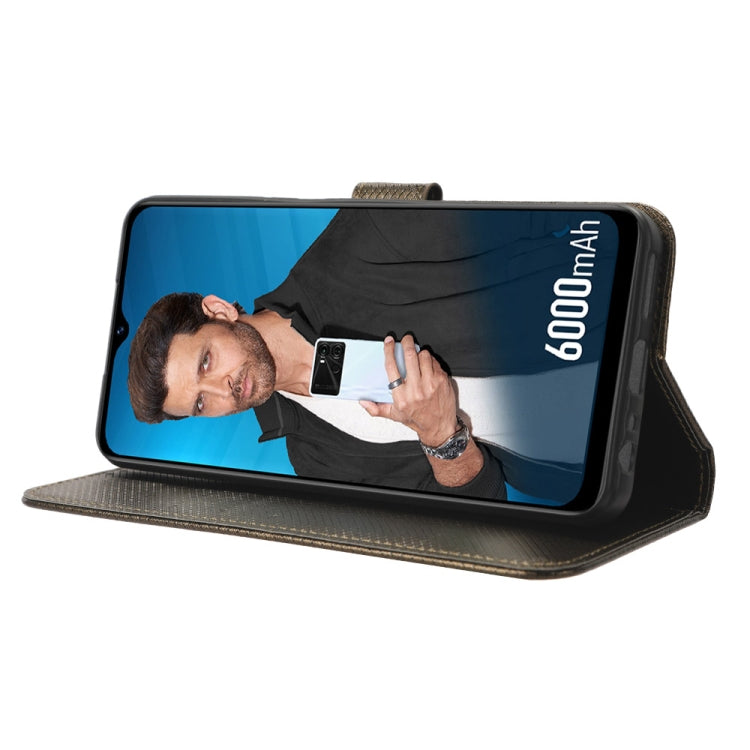 For Itel P40 Diamond Texture Leather Phone Case