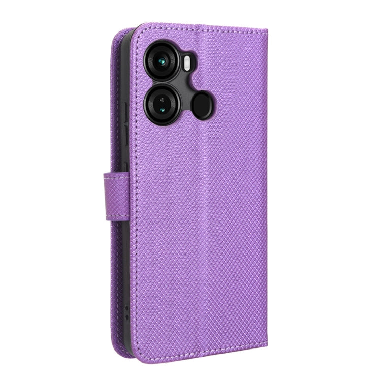 For Itel P40 Diamond Texture Leather Phone Case