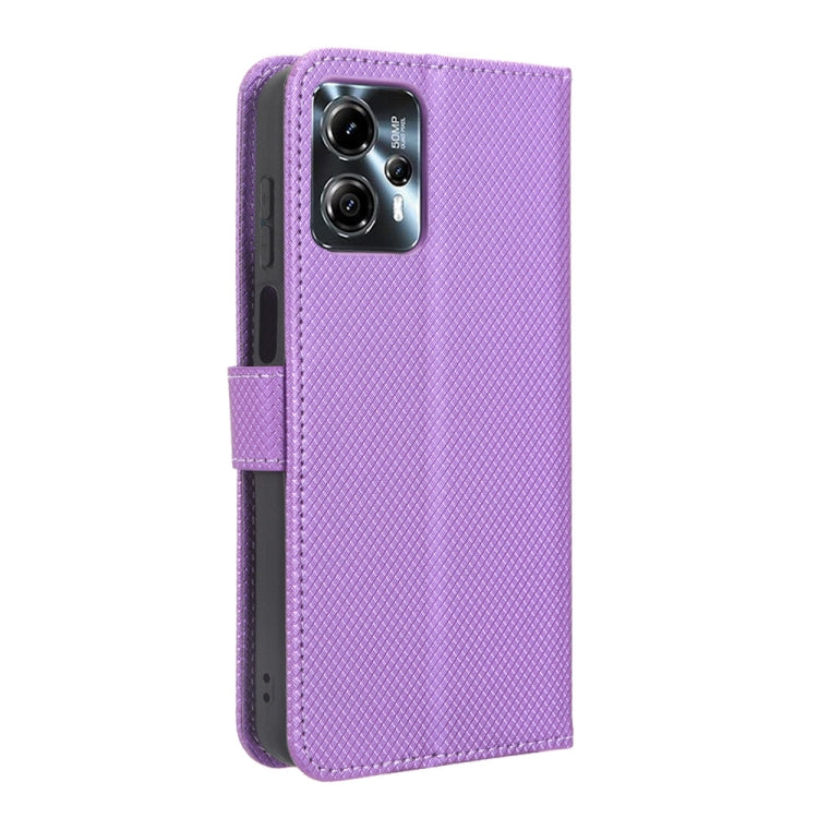 For Motorola Moto G13 / G23 4G Diamond Texture Leather Phone Case