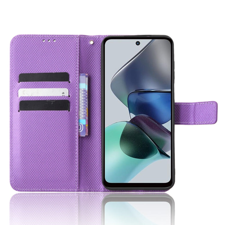 For Motorola Moto G13 / G23 4G Diamond Texture Leather Phone Case