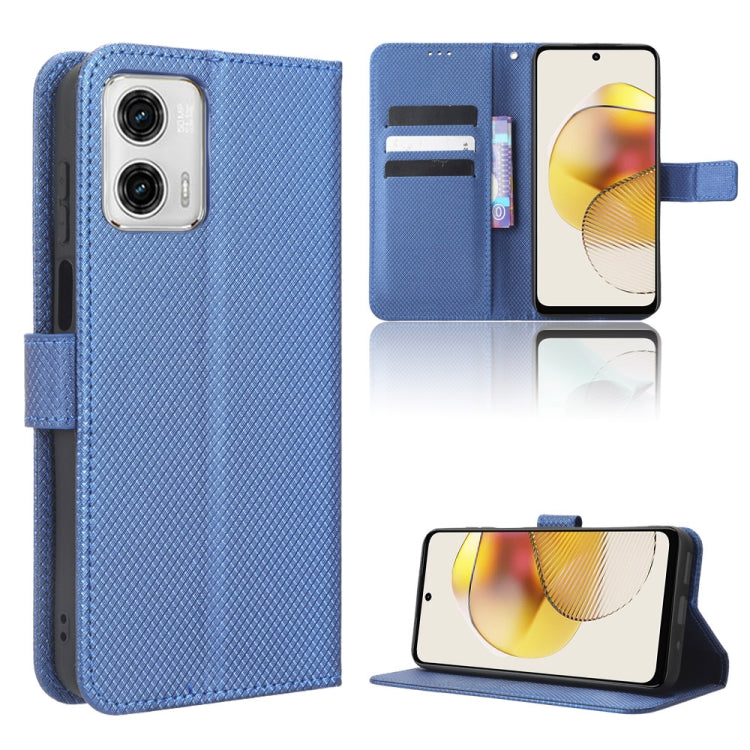 For Motorola Moto G73 5G Diamond Texture Leather Phone Case