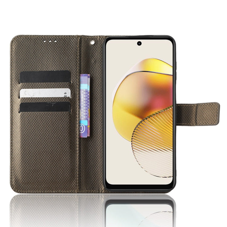 For Motorola Moto G73 5G Diamond Texture Leather Phone Case