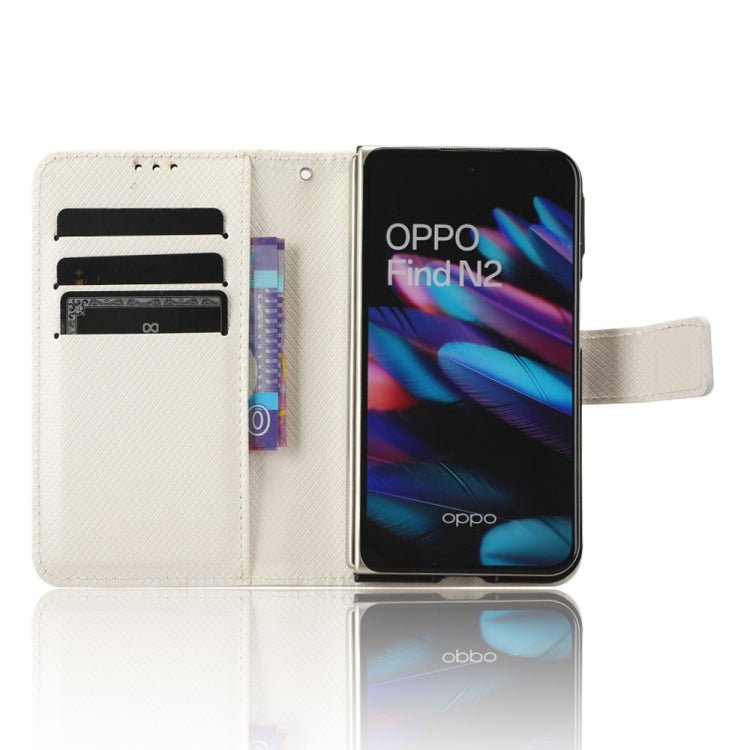 For OPPO Find N2 Diamond Texture Leather Phone Case