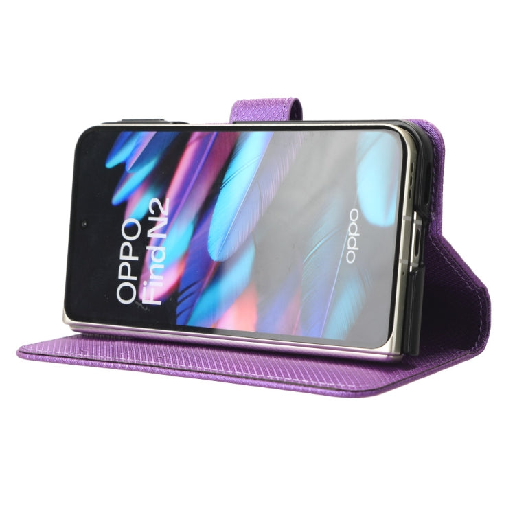 For OPPO Find N2 Diamond Texture Leather Phone Case