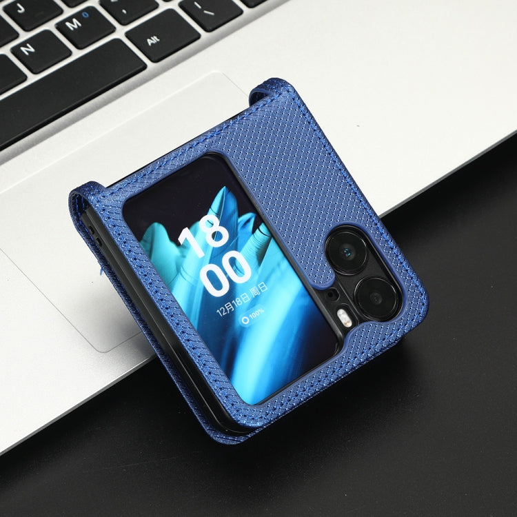 For OPPO Find N2 Flip Diamond Texture Leather Phone Case