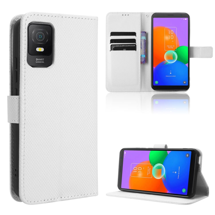 For TCL 403 Diamond Texture Leather Phone Case