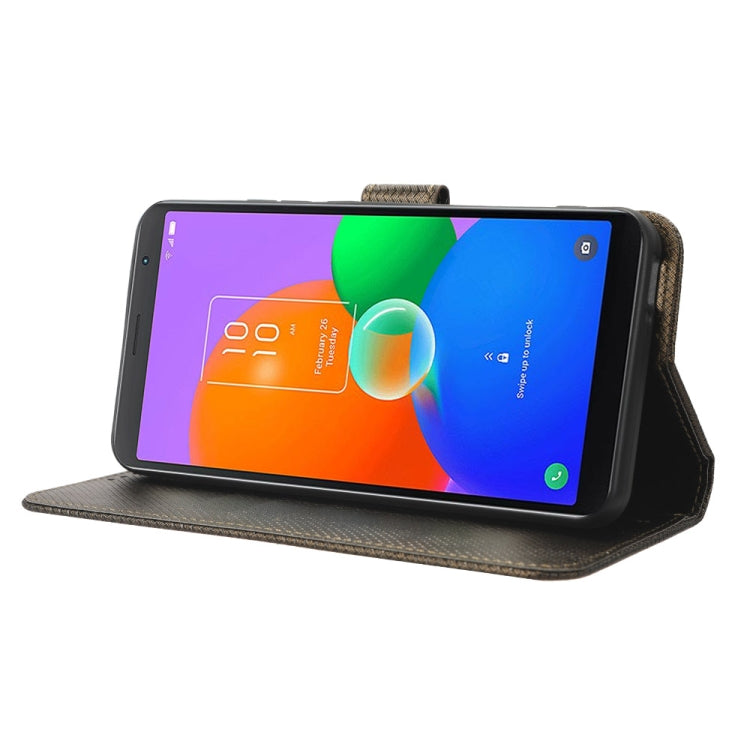 For TCL 403 Diamond Texture Leather Phone Case