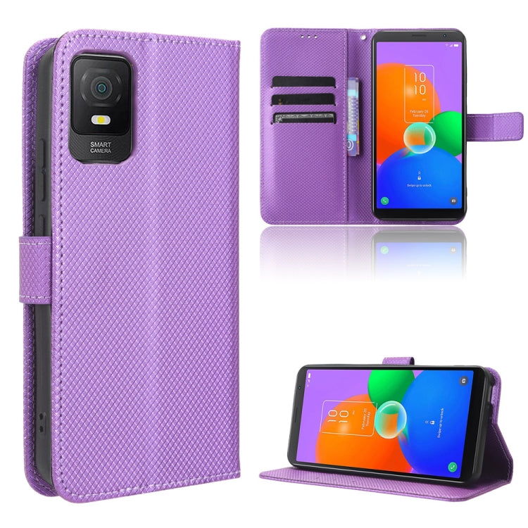 For TCL 403 Diamond Texture Leather Phone Case