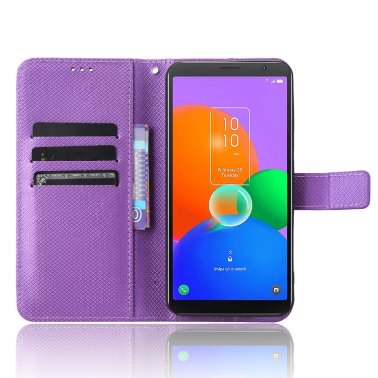 For TCL 403 Diamond Texture Leather Phone Case