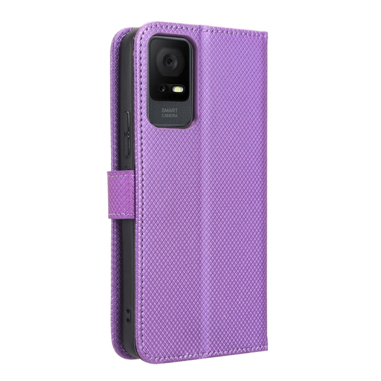 For TCL 408 Diamond Texture Leather Phone Case
