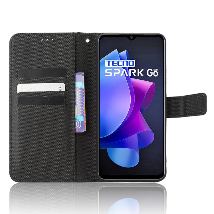 For Tecno Spark Go 2023 Diamond Texture Leather Phone Case