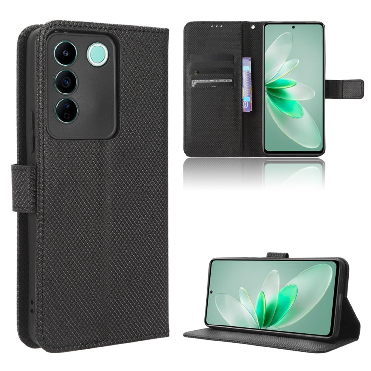 For vivo V27e / S16e Diamond Texture Leather Phone Case