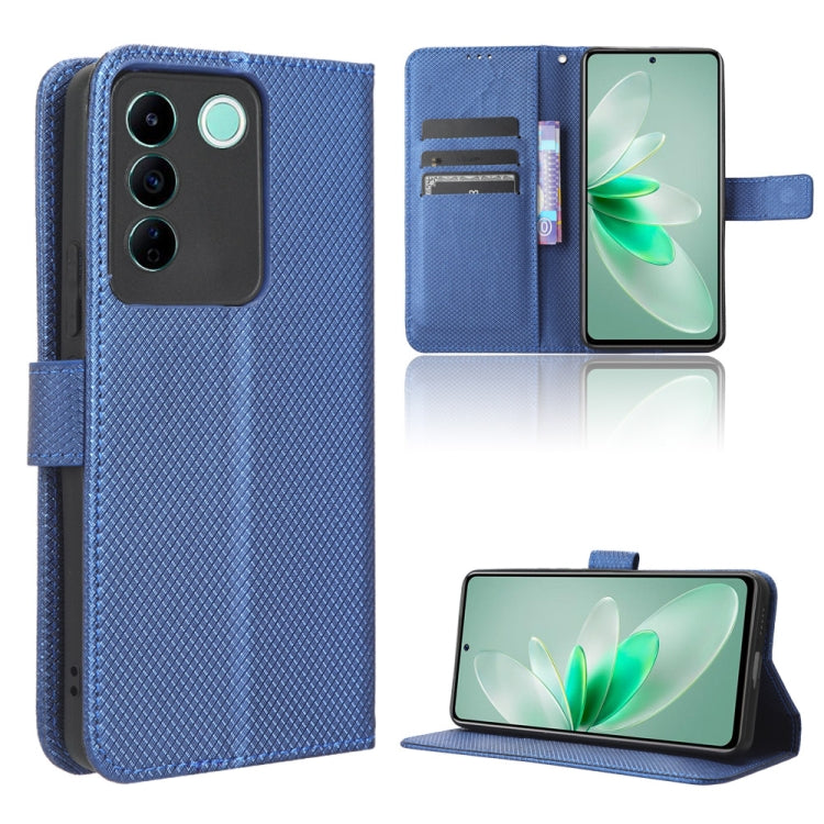 For vivo V27e / S16e Diamond Texture Leather Phone Case