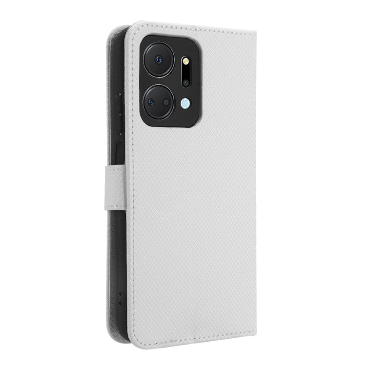 For Honor X7a Diamond Texture Leather Phone Case