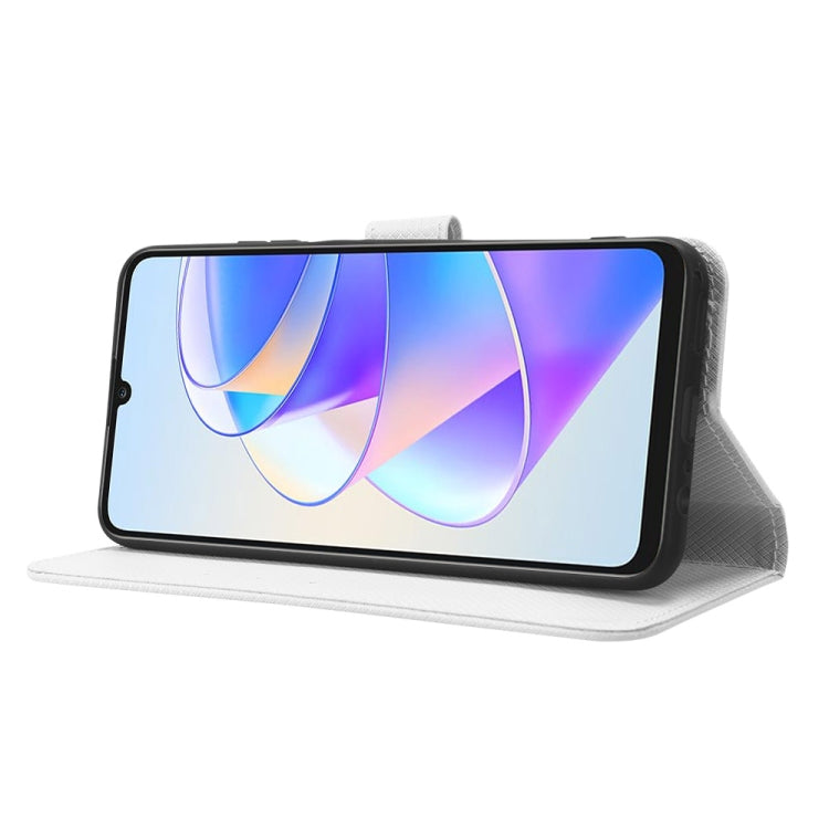 For Honor X7a Diamond Texture Leather Phone Case