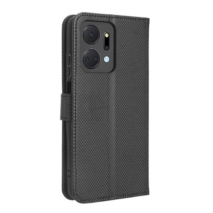 For Honor X7a Diamond Texture Leather Phone Case