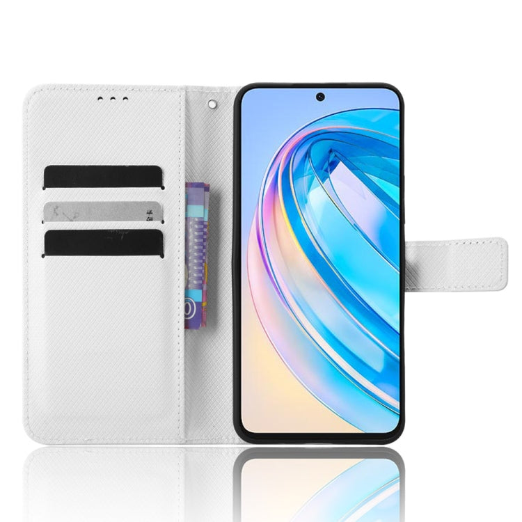 For Honor X8a Diamond Texture Leather Phone Case