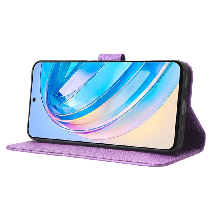 For Honor X8a Diamond Texture Leather Phone Case