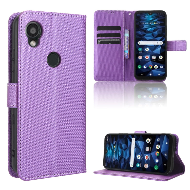For Kyocera Digno SX3 KYG02 Diamond Texture Leather Phone Case