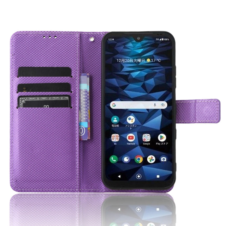 For Kyocera Digno SX3 KYG02 Diamond Texture Leather Phone Case