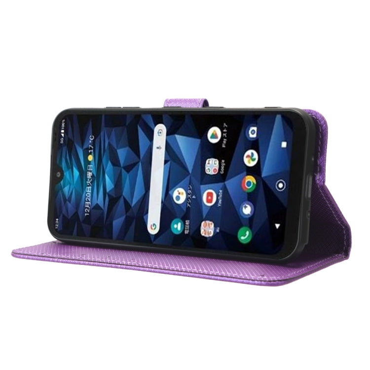 For Kyocera Digno SX3 KYG02 Diamond Texture Leather Phone Case