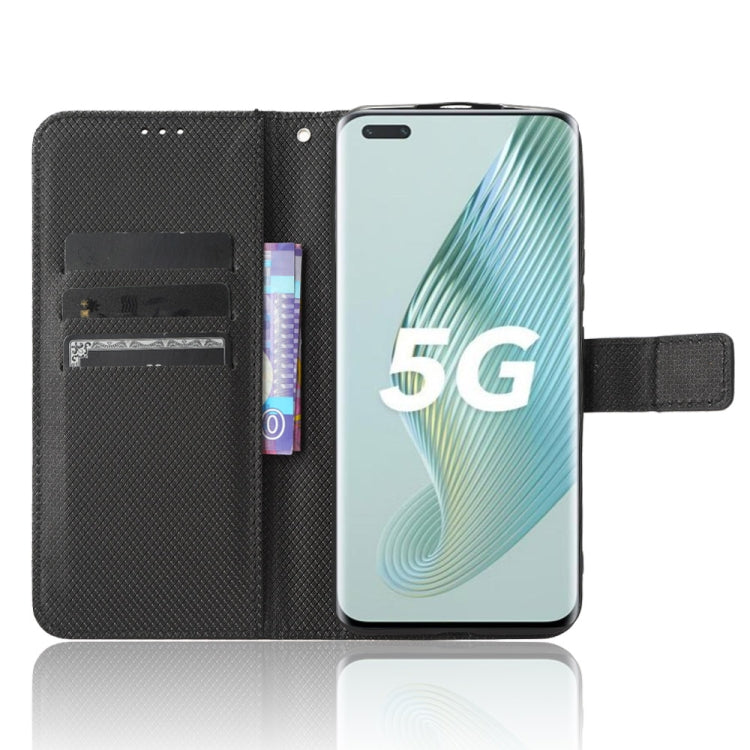 For Honor Magic5 Pro Diamond Texture Leather Phone Case