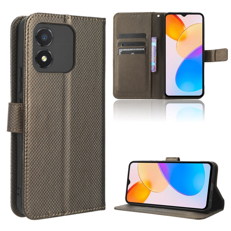 For Honor X5 Diamond Texture Leather Phone Case