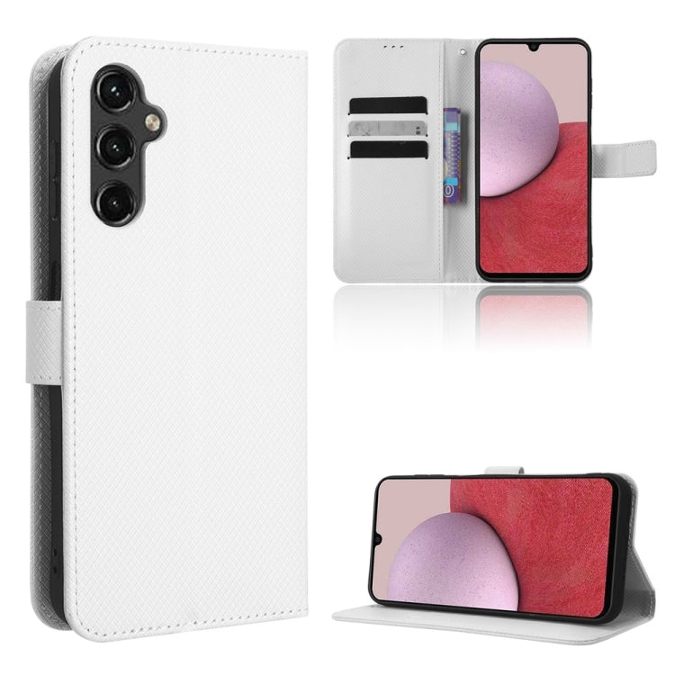 For Samsung Galaxy A24 4G Diamond Texture Leather Phone Case