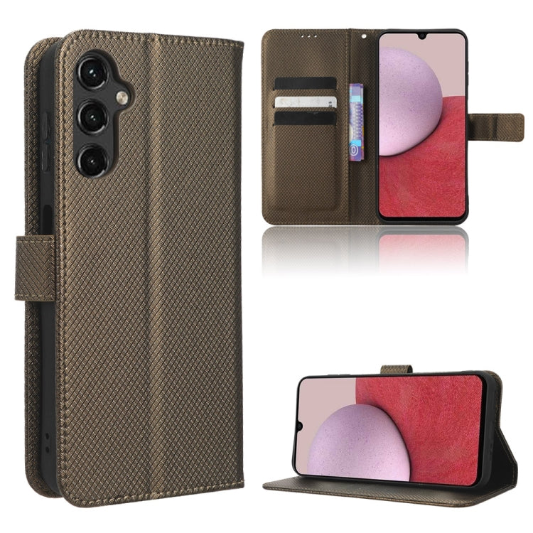 For Samsung Galaxy A24 4G Diamond Texture Leather Phone Case