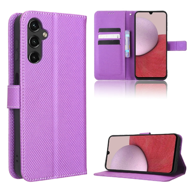 For Samsung Galaxy A24 4G Diamond Texture Leather Phone Case