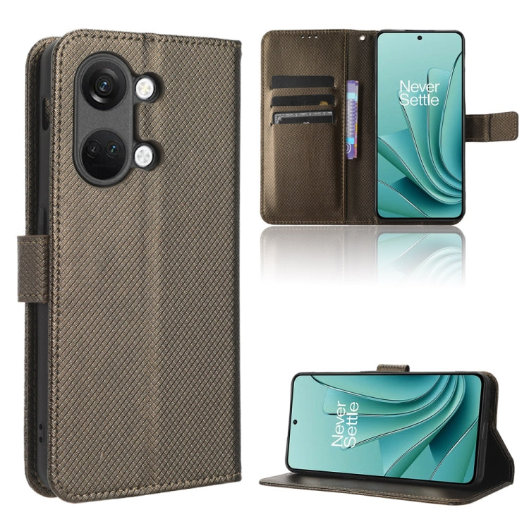 For OnePlus Ace 2V Diamond Texture Leather Phone Case