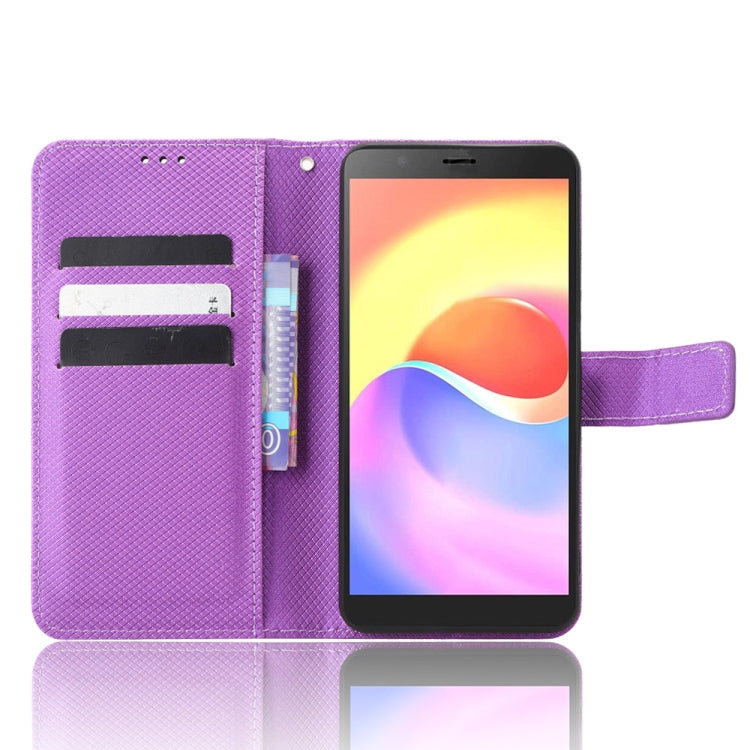 For ZTE Blade A32 Diamond Texture Leather Phone Case