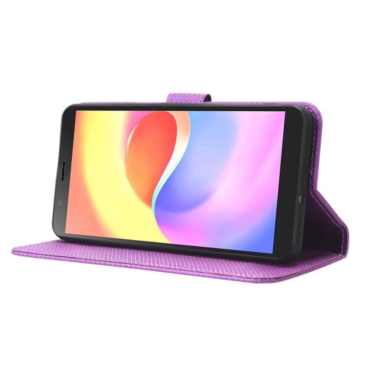 For ZTE Blade A32 Diamond Texture Leather Phone Case