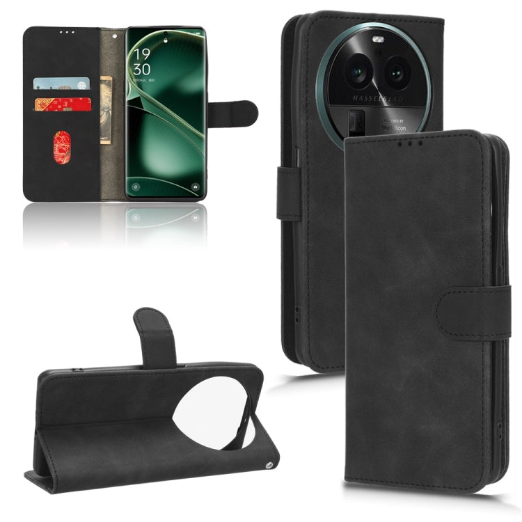For OPPO Find X6 Pro Skin Feel Magnetic Flip Leather Phone Case