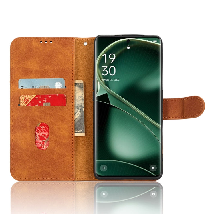 For OPPO Find X6 Skin Feel Magnetic Flip Leather Phone Case